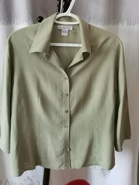 Anna And Frank Silk Button-Down Shirt
